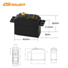 DS-S011M 25g all copper metal teeth anti-burn high torque virtual position small return quasi-robot model aircraft model PWM digital servo