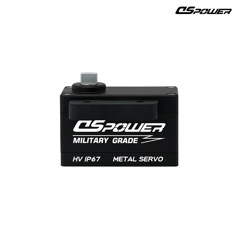 DS-W004B – 18 kgf·cm Low-Profile 105 °C Heat-Resistant EMI-Hardened Metal Brushless Waterproof Heavy-Duty Servo for Aero-Engine Throttles