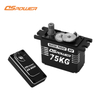 Supply 75KG all-metal brushless CAN bus RS485 serial servo motor industrial grade long life micro servo motor