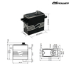 DS-W001-23kgf · Cm Torque Servo With Anti Seismic And Anti-Interference Performance For Cruise Missiles Or Unmanned Aerial Vehicle Tail Ailerons, Capable Of Operating At -40 ℃