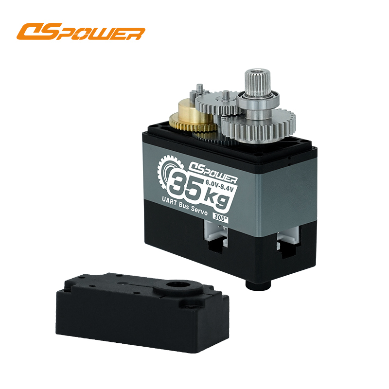 35KG Dual-Axis High-Torque Metal Gear Servo Motor - TTL/PWM Compatible, Serial Bus Position Feedback Robotic Arm Servo (Model DS-R003E)